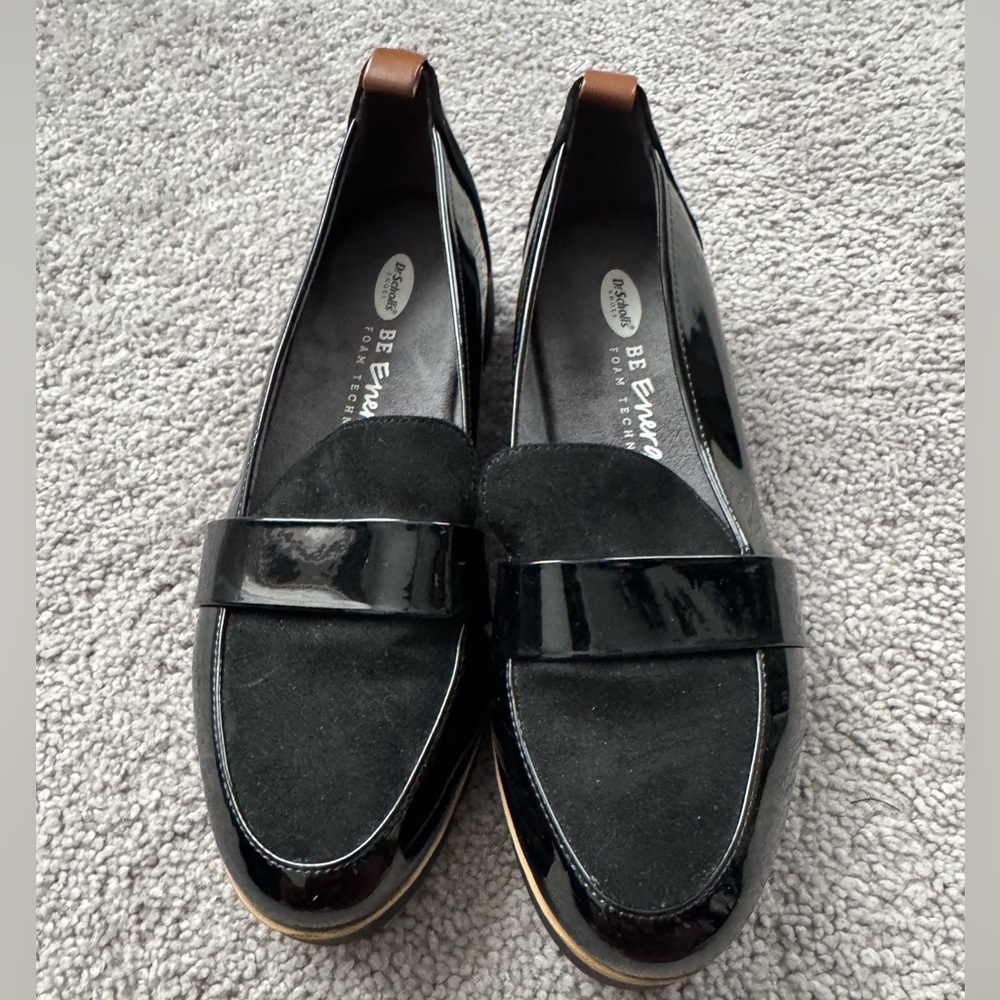 Dr. Scholl's Black Patent Loafers